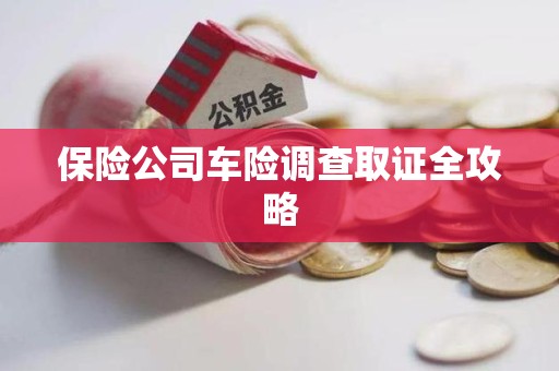 武平保险公司车险调查取证全攻略